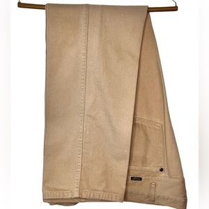 GENTLY USED WRANGLER® COWBOY CUT® SLIM FIT JEAN IN PREWASHED TAN
